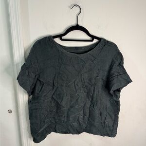 NWOT Harper Wilde Short Sleeve Pajama Top, Green, size XS